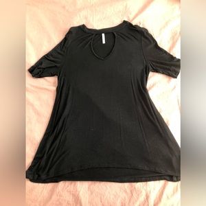 Simple casual black dress